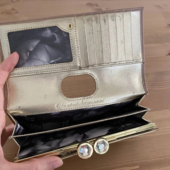 Ted Baker Pink Matinee Wallet with Bobble Kisslock - Picture 2 of 12